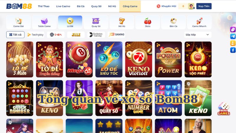 Tổng quan về xổ số Bom88