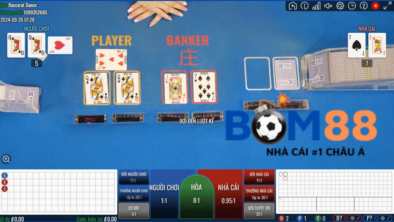Mẹo chơi live casino Bom88 dễ dàng ăn tiền